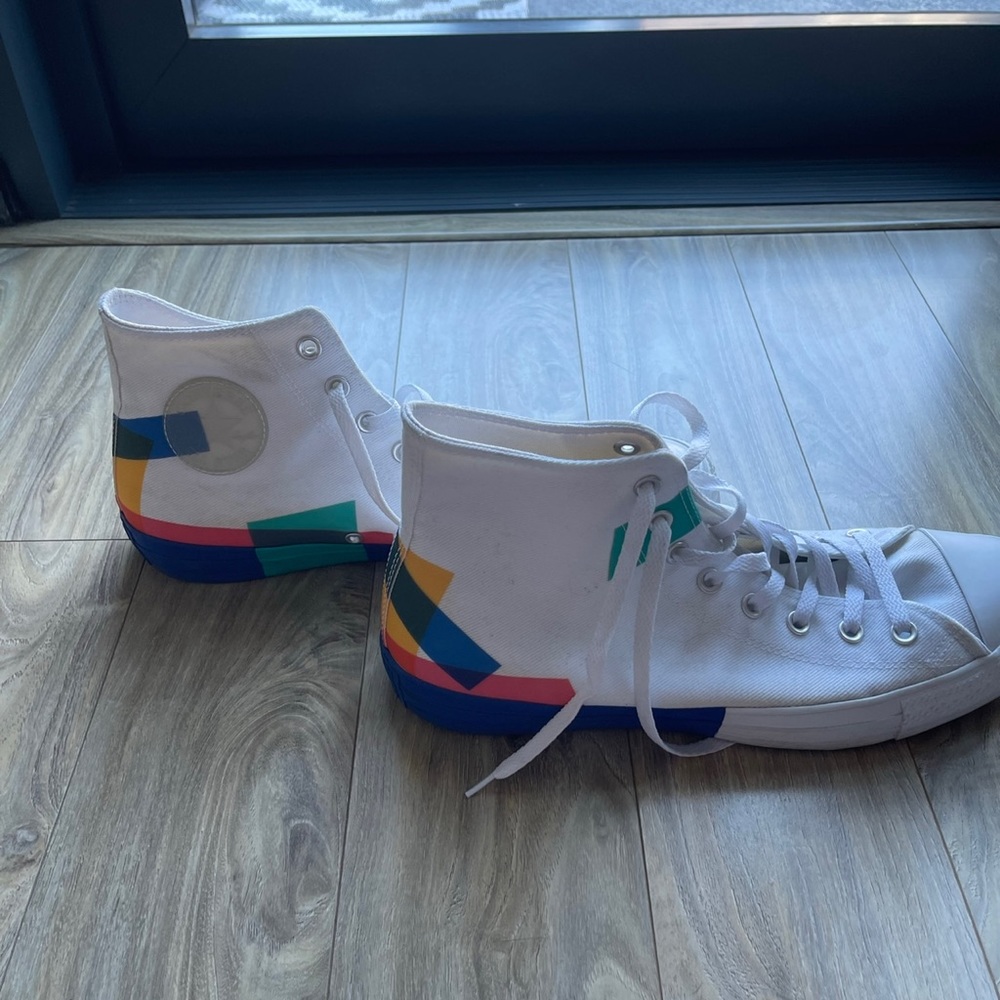 Men’s Colorblock High-Top Converse Shoes